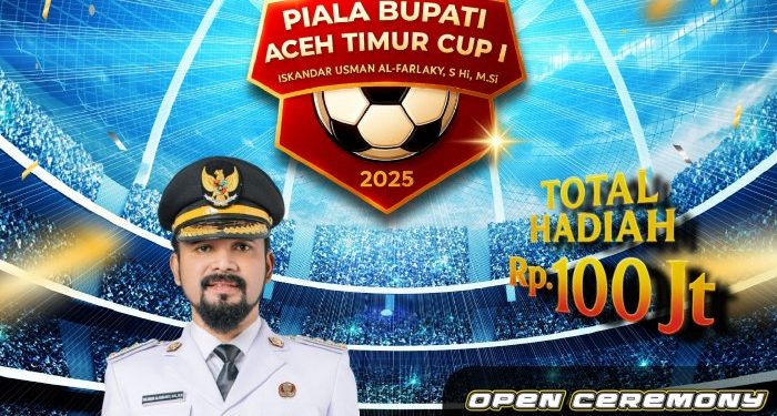 Turnamen Bupati Aceh Timur Cup I Berhadiah Total Rp100 Juta Digelar