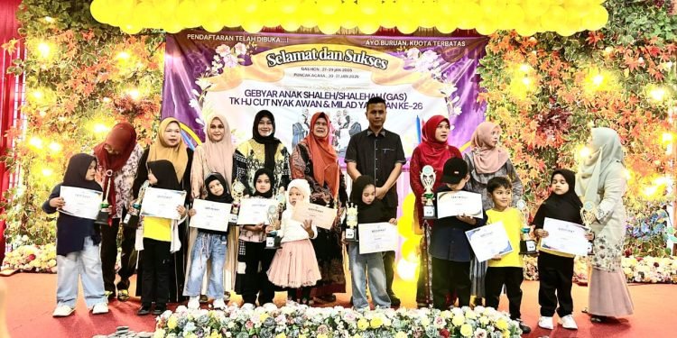 TK Cut Nyak Awan Ingin Jaya Gelar Milad ke-26 dan Gebyar Anak Shaleh