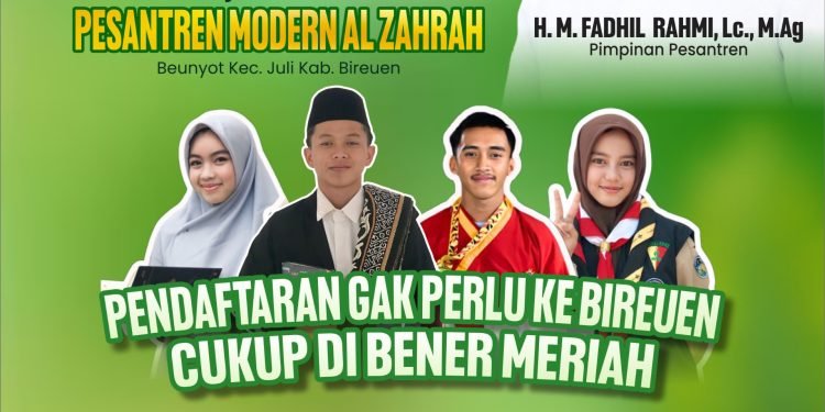 Pesantren Al Zahrah Buka Posko Pendaftaran Khusus di Aceh Tengah dan Bener Meriah