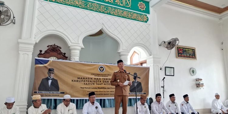 Mempersiapkan Keberangkatan CJH, Kanmenhaj Abdya Adakan Manasik Haji