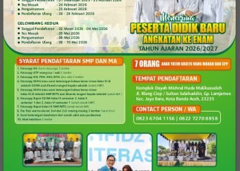 Dayah Mishrul Huda Malikussaleh Banda Aceh Buka Beasiswa Full 6 Tahun untuk Korban Banjir