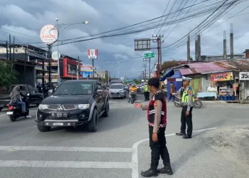 Polres Aceh Barat Intensifkan Strong Point Sore Ramadan