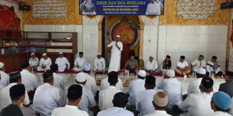 Warga Binaan Rutan Banda Aceh Larut dalam Doa dan Zikir Sambut Ramadhan