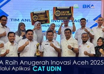 Badan Kepegawaian Aceh Raih Anugerah Inovasi 2025 Melalui Aplikasi CAT UDIN