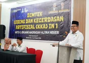 Kakanwil Kemenag Buka Bimtek Koding dan Kecerdasan Artifisial Guru MA