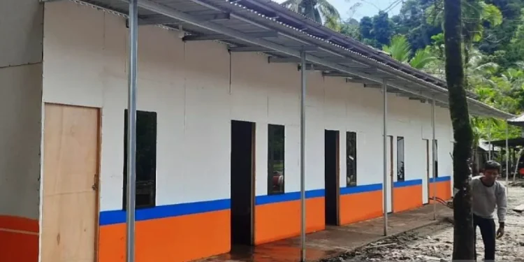 BNPB Pacu Pembangunan Huntara di Pedalaman Aceh Barat