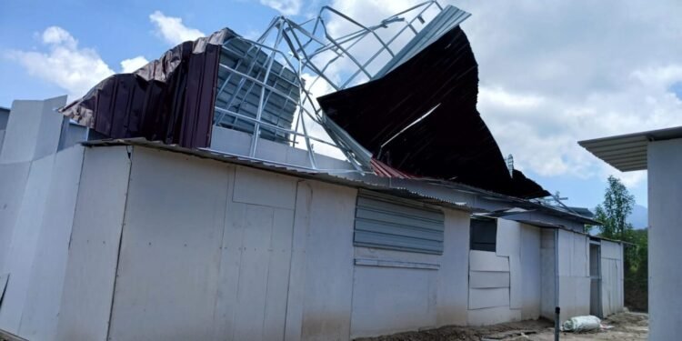 Ohku, Lima Unit Huntara Dry Port Ketipis Bener Meriah Rusak