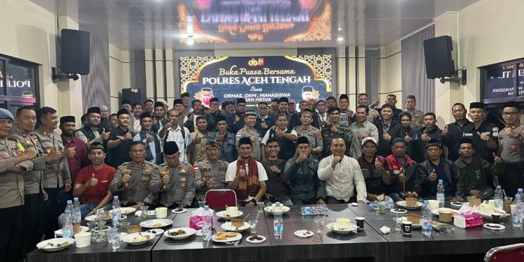 Perkuat Sinergi Kamtibmas, Polres Aceh Tengah Buka Puasa Bersama Insan Pers