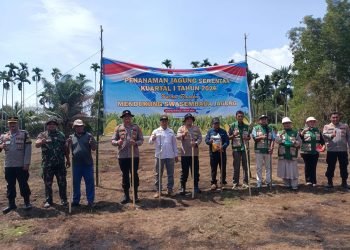 Polres Abdya Tanam Jagung Serentak Kuartal I tahun 2026