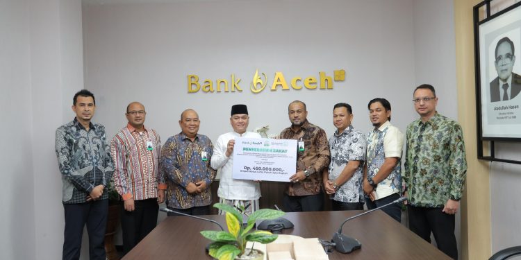 Bank Aceh Salurkan Zakat Karyawan Rp1,43 Miliar Melalui Baitul Mal