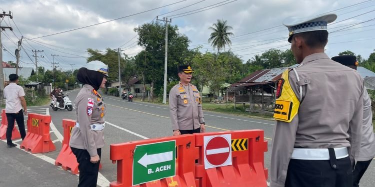 Kapolres Pijay Pimpin Pengecekan Jalur Mudik Lebaran 2026