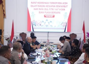 Pastikan Kesiapan Menyambut Idul Fitri, Wali Nanggroe Gelar Rapat Strategis Forkopimda