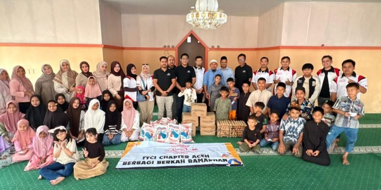 TYCI Chapter Aceh Salurkan Sembako untuk Anak Panti Asuhan