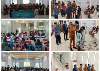 BSI Blangpidie Kerja Sama dengan Pemkab Abdya Salurkan Santunan kepada 400 Anak Yatim