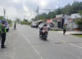 Satlantas Polres Aceh Barat Amankan Arus Balik