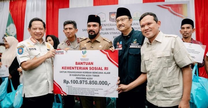 Pemerintah Salurkan Bantuan Rp100,97 Miliar untuk Korban Bencana di Aceh Timur