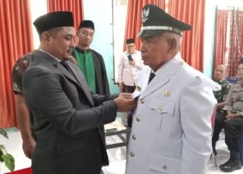Lama Tertunda, Camat Darul Imarah Lantik Lukfandi sebagai Keuchik Lam Bheu