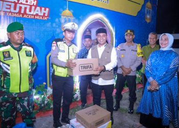 Bupati Aceh Besar Tinjau Pospam Lhoknga, Pastikan Mudik Lebaran Aman dan Lancar