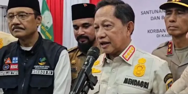 Mendagri Targetkan Tidak Ada Pengungsi Tenda pada Lebaran di Aceh