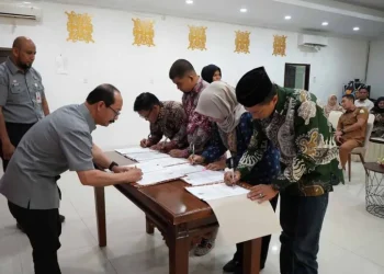 Kemenkum Aceh Teken Kontrak dengan 31 Pemberi Bantuan Hukum
