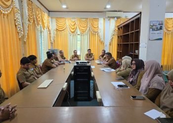 Ditunjuk Plt Kominfo, Muhajir Langsung Silaturahmi dengan ASN Kominfo Aceh Besar