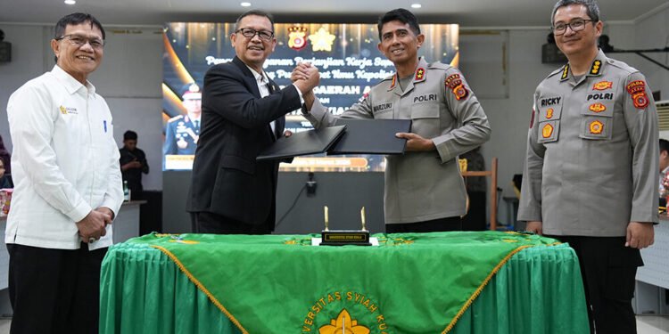 USK dan Polda Aceh Tandatangani PKS Pembentukan Pusat Riset Ilmu Kepolisian