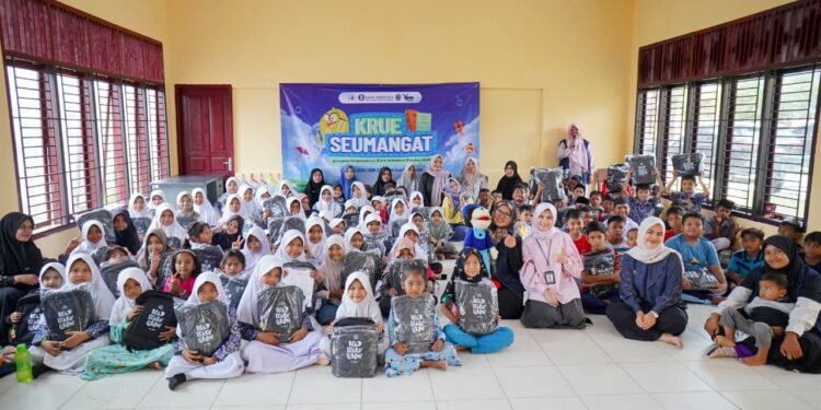 BI Aceh Hadirkan Krue Seumangat untuk Pulihkan Motivasi Belajar Anak di Pidie Jaya
