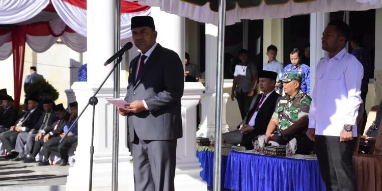 HOD ke XXX, Wabup Muchsin Pimpin Upacara di Aceh Tengah