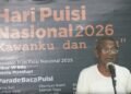 Puisi “Satire” Din Saja, “Empat Tambah Empat” Menggema di Hari Puisi Nasional 2026