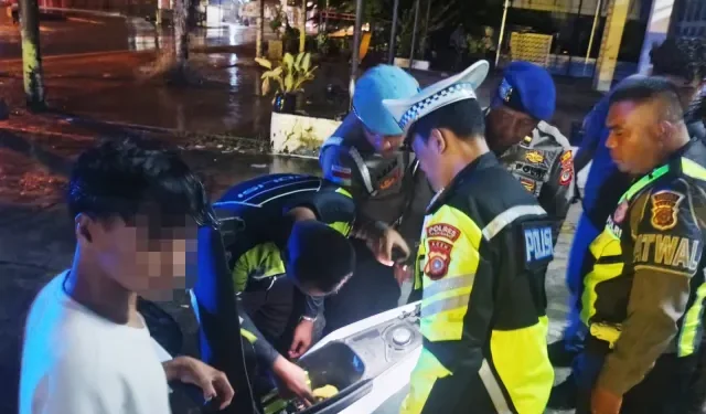 Polres Aceh Barat Amankan Sejumlah Remaja dan Kendaraan Tanpa Dokumen