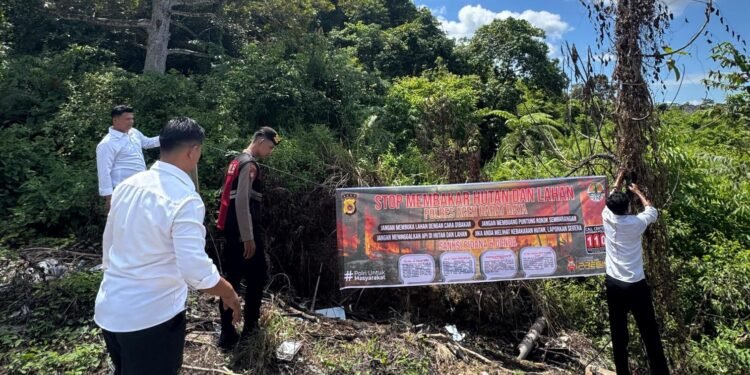 Pelaku Karhutla Bisa di Pidana, Polres Abdya Ingatkan Masyarakat Tentang Bahayanya