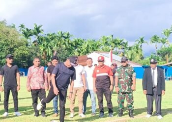 Buka Turnamen Sepak Bola Pemuda Cup I Lhung Tarok, Bupati Abdya Ingatkan Pemain Main Sportif