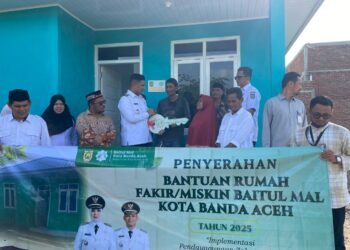 Baitul Mal Banda Aceh Salurkan Lima Rumah Layak Huni kepada Warga