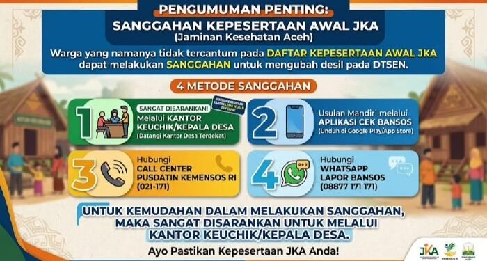 Krak, Warga Tak Terdata JKA Diberi Kesempatan Sanggah