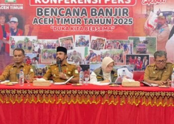 Al – Farlaky Evaluasi Huntara Bersama Vendor dan BNPB