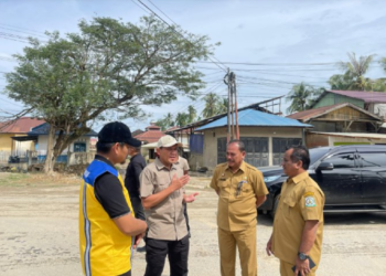 Wagub Tinjau Infrastruktur Jalan dan Perusahaan Air Minum di Aceh Tamiang