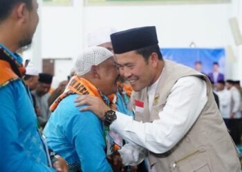 Haili Yoga Lepas 235 Jamaah Haji Aceh Tengah di Masjid Agung Ruhama Takengon