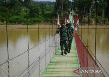 Tamiang Kini Punya Jembatan Gantung Terpanjang se-Indonesia