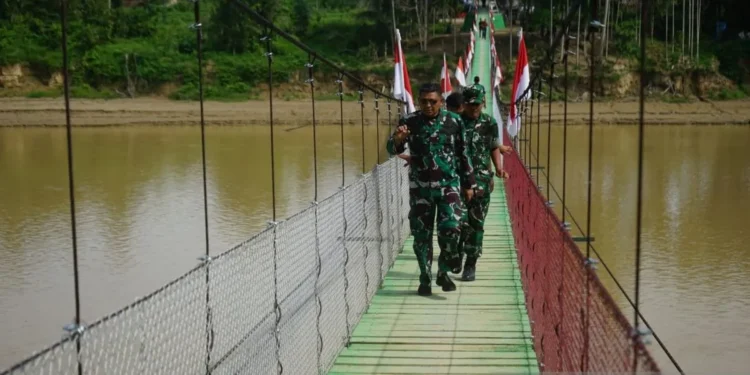Tamiang Kini Punya Jembatan Gantung Terpanjang se-Indonesia