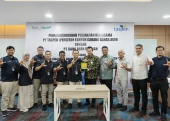 Bank Aceh Syariah dan PT Taspen (Persero) Perkuat Sinergi Layanan Pembayaran Pensiun