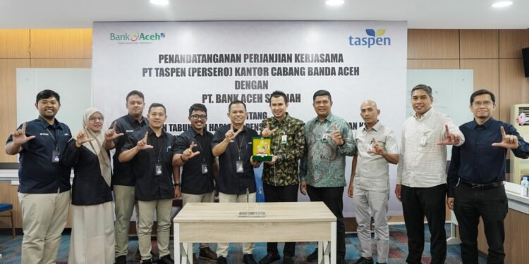 Bank Aceh Syariah dan PT Taspen (Persero) Perkuat Sinergi Layanan Pembayaran Pensiun