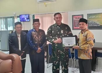 Baitul Mal Abdya Serahkan Piagam Penghargaan kepada Kodim 0110/Aceh Barat Daya