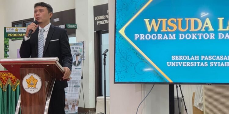 Perdana Menghadiri Wisuda Lokal, Prof. Heru Fahlevi Sampaikan Mimpi USK