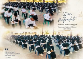 Santri Al Zahrah Diuji Kemampuan Bahasa Asing, Pimpinan Tekankan Kejujuran Akademik