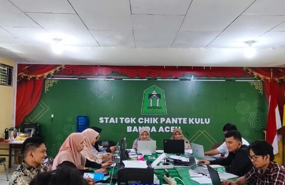 STAI Tgk. Chik Pante Kulu Gelar Asesmen Lapangan Program Studi Hukum Ekonomi Syariah Secara Daring