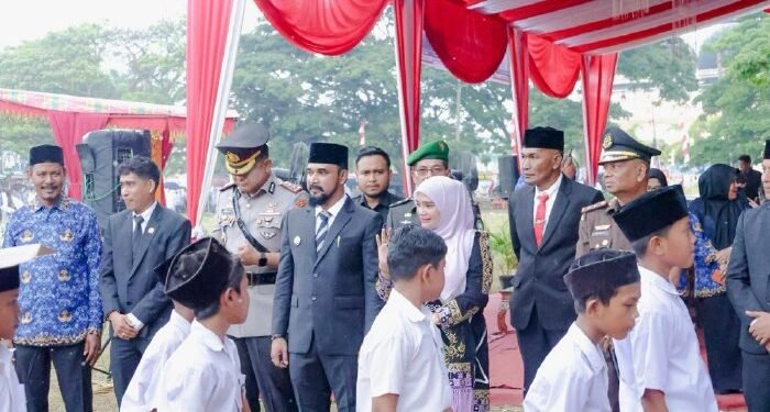 Bunda PAUD Aceh Timur Turut Hadiri Upacara Hardiknas