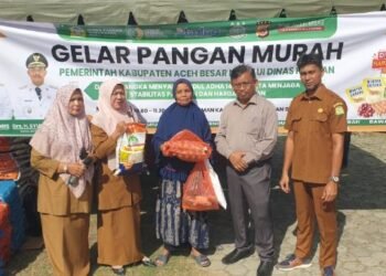 Pemkab Aceh Besar Gelar Pangan Murah di Peukan Bada