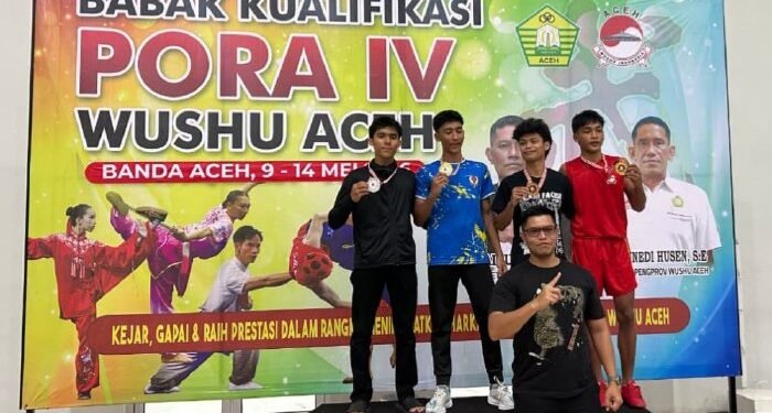 Empat Atlet Wushu Aceh Besar Lolos PORA, Dua Raih Medali Emas di Pra Kualifikasi