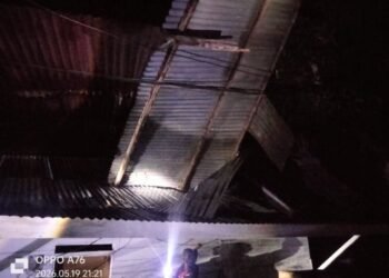 Rumah Warga di Lembah Seulawah Rusak Dihantam Angin Kencang