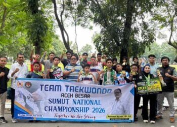 Taekwondo Aceh Besar Boyong 17 Medali di Medan